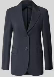 Max Mara Studio Regular fit longblazer van pure scheerwol model 'ASSENZI'