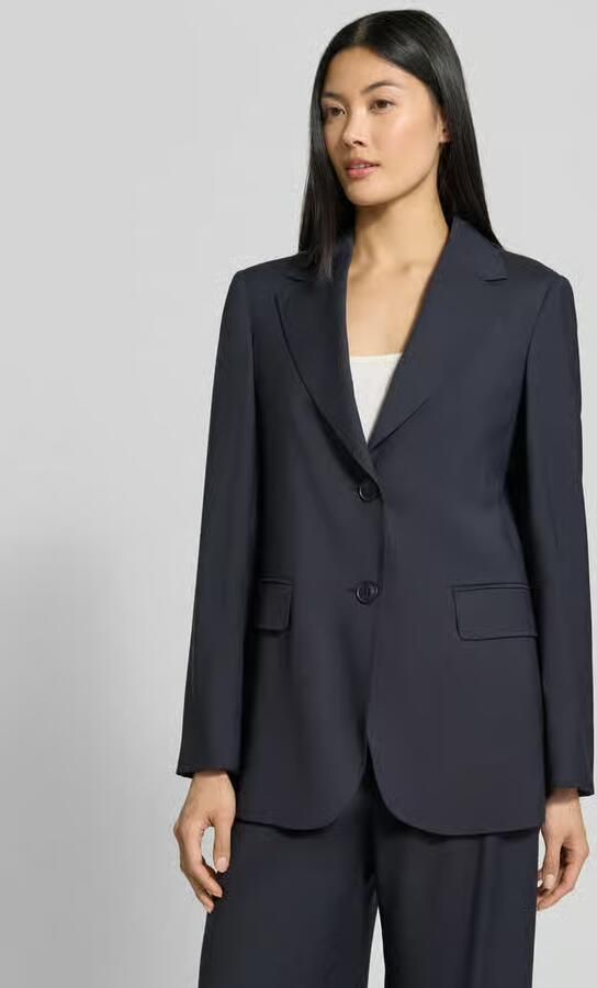 Max Mara Studio Regular fit longblazer van pure scheerwol model 'ASSENZI' - Foto 3