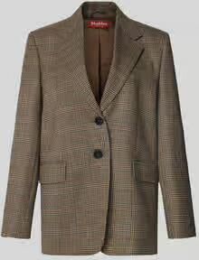Max Mara Studio Regular Fit longblazer van pure scheerwol model 'TALCA'