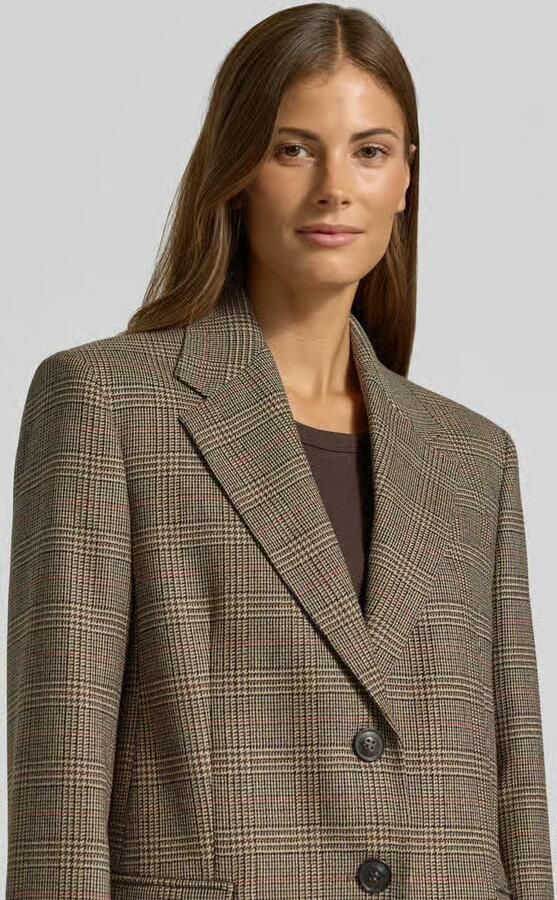 Max Mara Studio Regular Fit longblazer van pure scheerwol model 'TALCA'