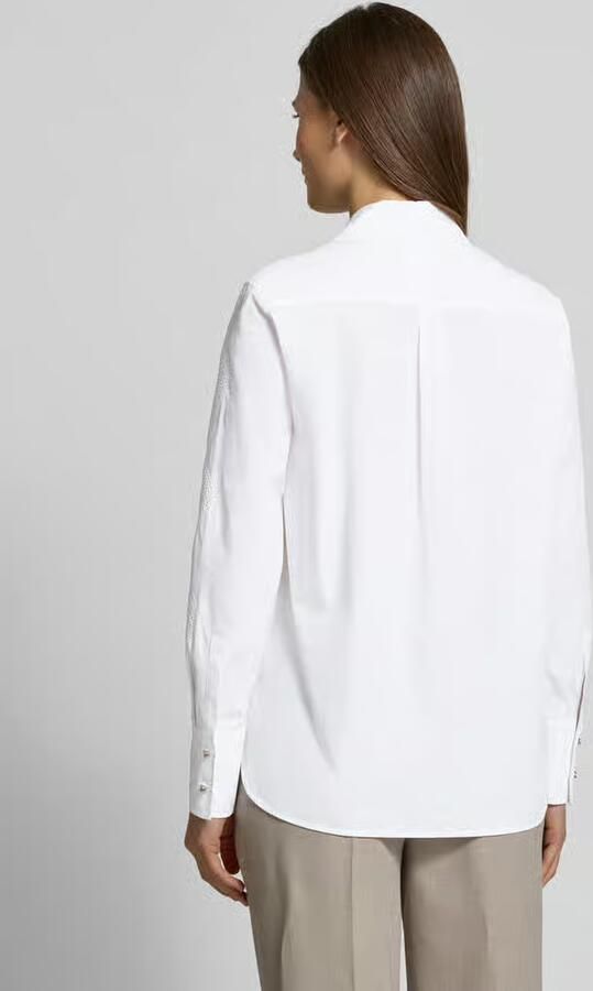 Max Mara Studio Regular fit overhemdblouse met broderie anglaise model 'SESIA'