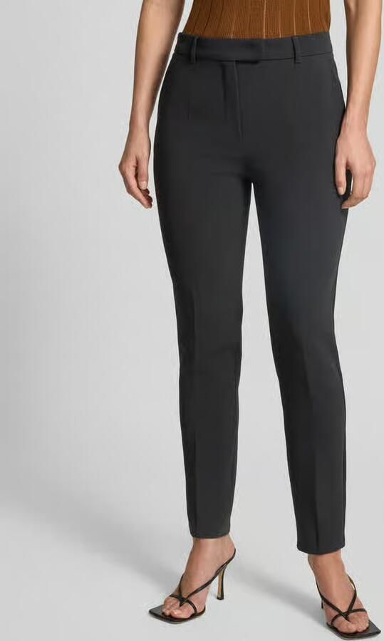 Max Mara Studio regular fit pantalon met riemlussen model 'JERTA' - Foto 2