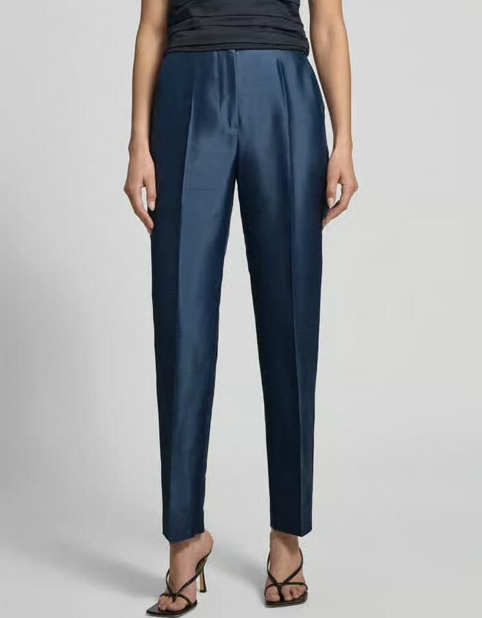 Max Mara Studio regular fit sigarettenbroek van pure zijde model 'ORATA' - Foto 2
