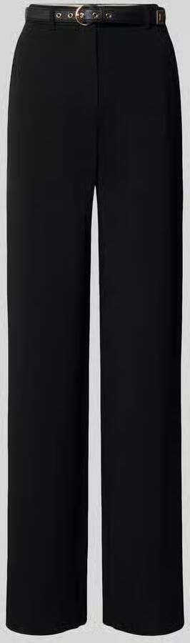 Max Mara Studio Regular fit wijde broek met riem model 'TAMICO'
