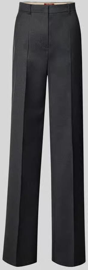 Max Mara Studio Regular fit wijde broek van scheerwolmix model 'LAMBRO' - Foto 2