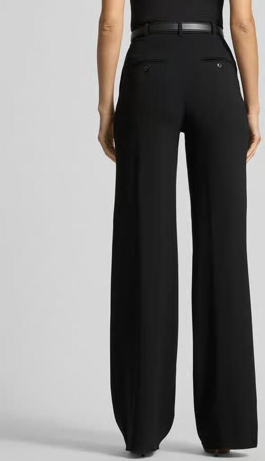 Max Mara Studio Regular fit wijdte broek met riem model 'TAMICO' - Foto 3