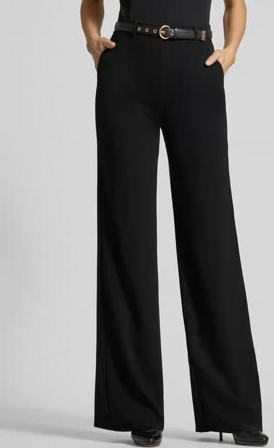 Max Mara Studio Regular fit wijdte broek met riem model 'TAMICO' - Foto 2
