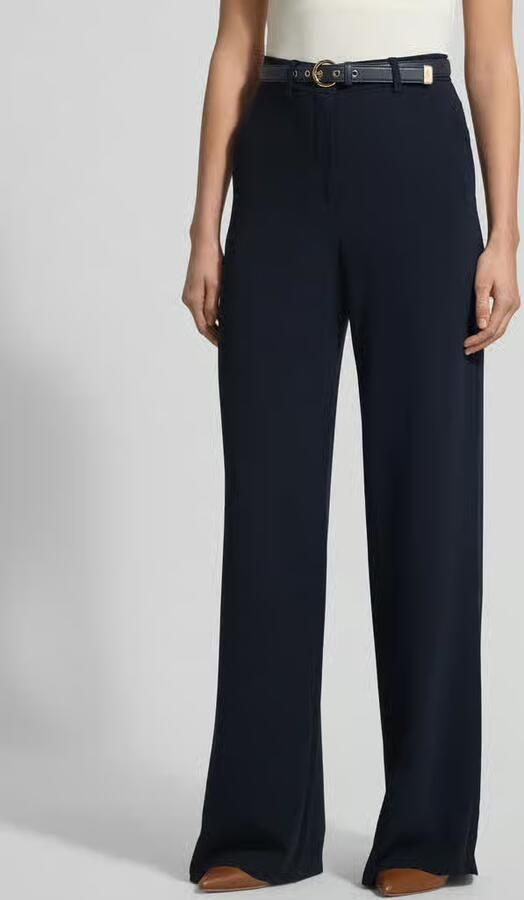 Max Mara Studio Regular fit wijdte broek met riem model 'TAMICO' - Foto 2
