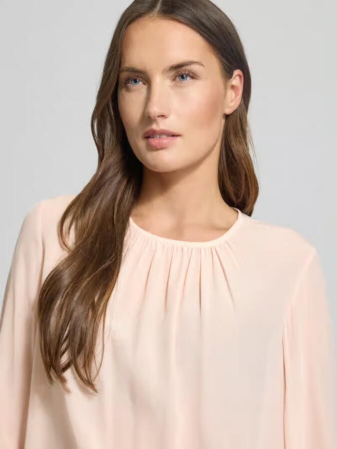 Max Mara Studio Regular fit zijden blouse met plooien - Foto 2