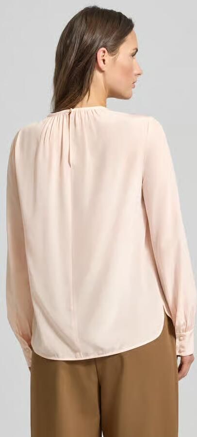 Max Mara Studio Regular fit zijden blouse met plooien - Foto 4