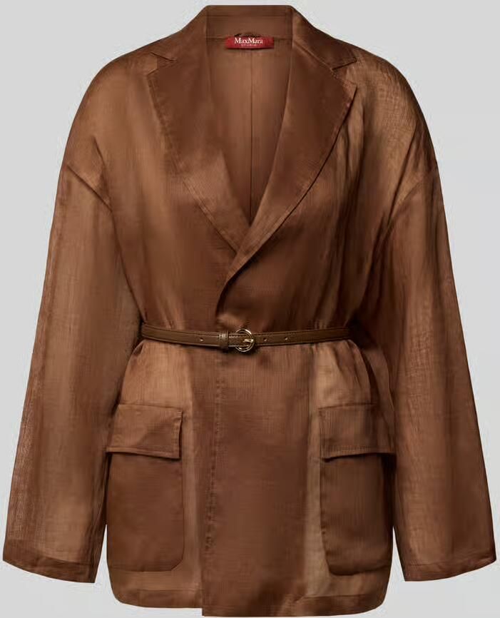 Max Mara Studio Relaxed fit lange blazer met reverskraag model 'FATTO' - Foto 2