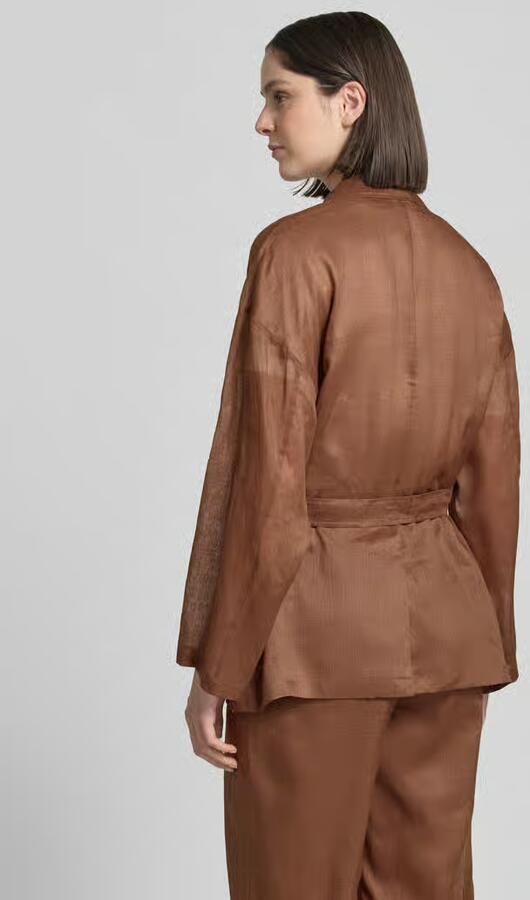 Max Mara Studio Relaxed fit lange blazer met reverskraag model 'FATTO' - Foto 3