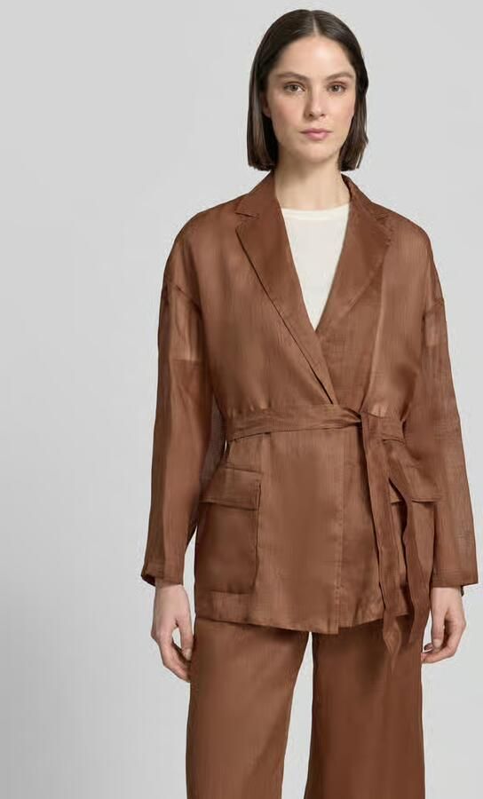 Max Mara Studio Relaxed fit lange blazer met reverskraag model 'FATTO' - Foto 2
