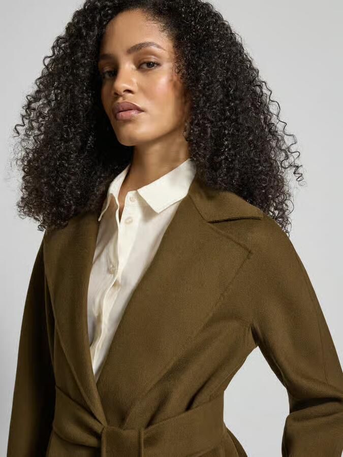 Max Mara Studio Relaxed fit lange wollen jas met zijde en kasjmier model 'MSTCLES' - Foto 2