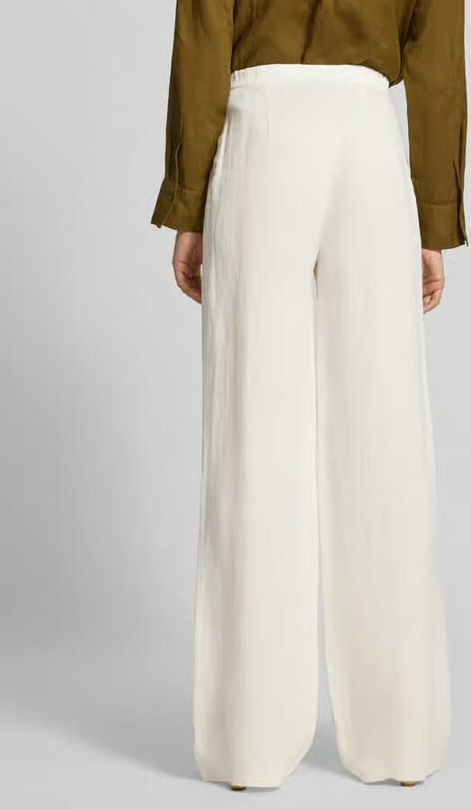 Max Mara Studio relaxed fit linnen broek met all-overprint model 'FONTE' - Foto 3