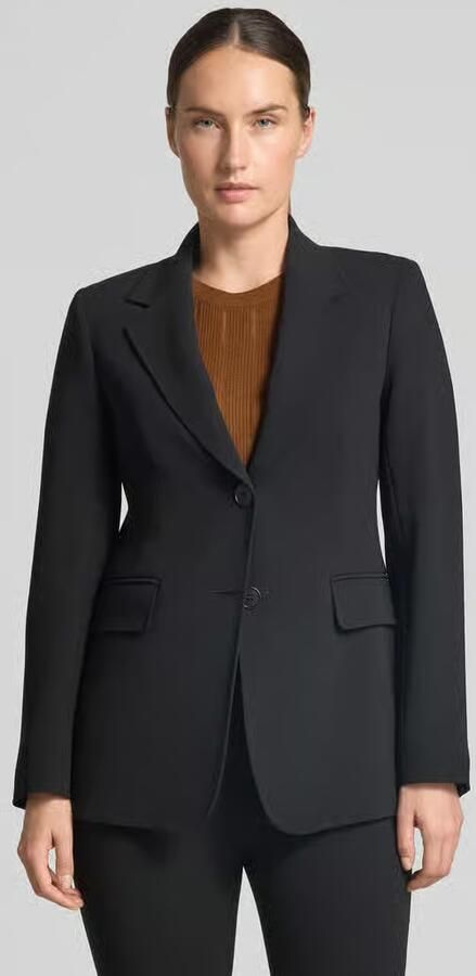 Max Mara Studio Slim fit lange blazer met reverskraag model 'LINZ' - Foto 3