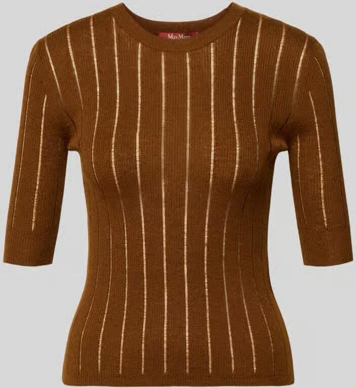 Max Mara Studio Slim fit pullover van mix van zijde en wol model 'RAGNO' - Foto 2