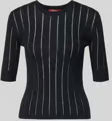Max Mara Studio Slim fit pullover van mix van zijde en wol model 'RAGNO'