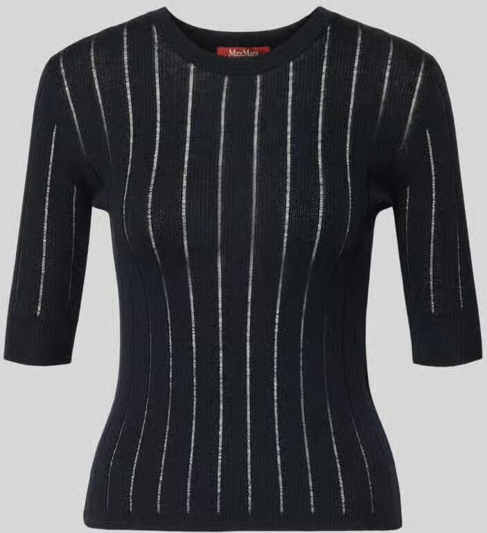 Max Mara Studio Slim fit pullover van mix van zijde en wol model 'RAGNO' - Foto 2