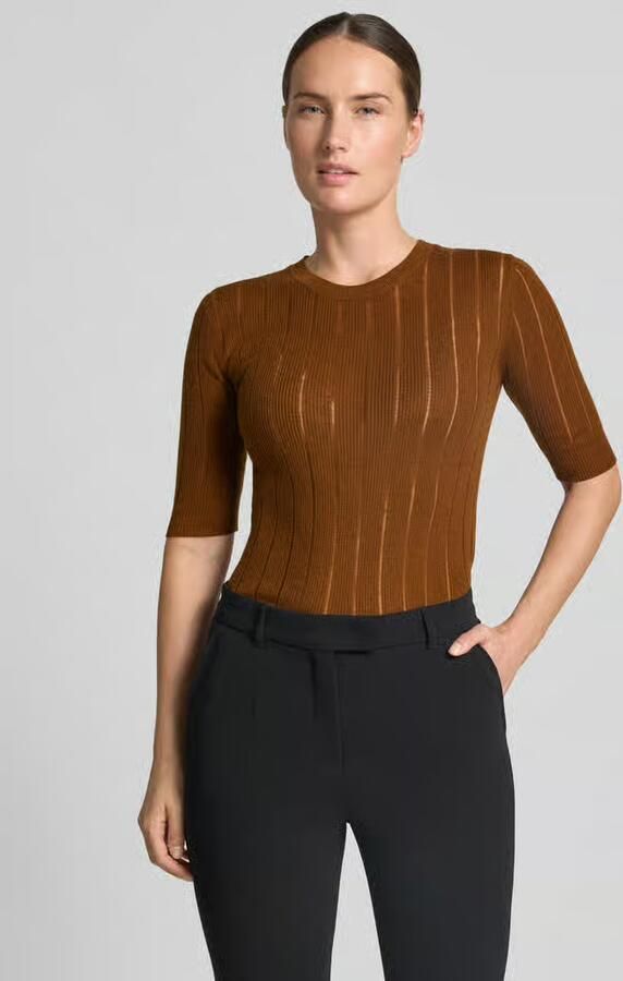 Max Mara Studio Slim fit pullover van mix van zijde en wol model 'RAGNO' - Foto 2