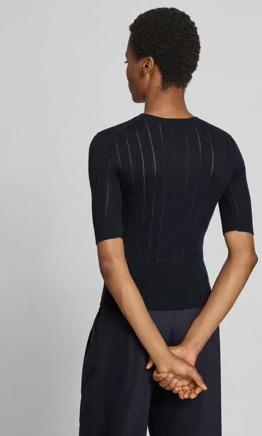 Max Mara Studio Slim fit pullover van mix van zijde en wol model 'RAGNO' - Foto 2
