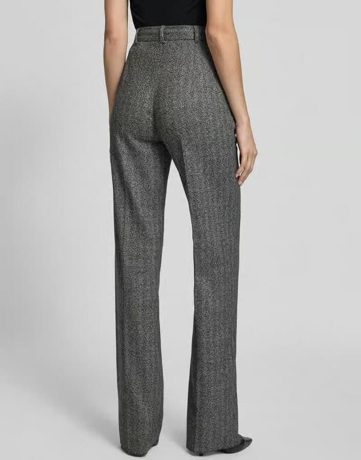 Max Mara Studio Stoffen broek met bandplooien - Foto 2