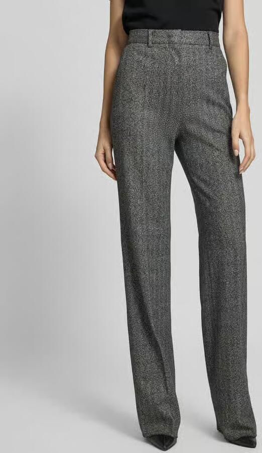 Max Mara Studio Stoffen broek met bandplooien - Foto 3