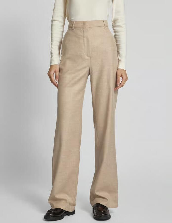 Max Mara Studio Straight fit stoffen broek van scheerwolmix - Foto 2