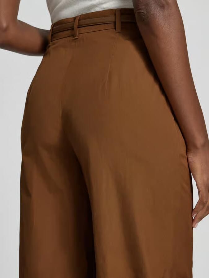 Max Mara Studio Wide leg broek van puur katoen model 'FAREA'