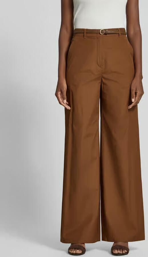 Max Mara Studio Wide leg broek van puur katoen model 'FAREA' - Foto 2