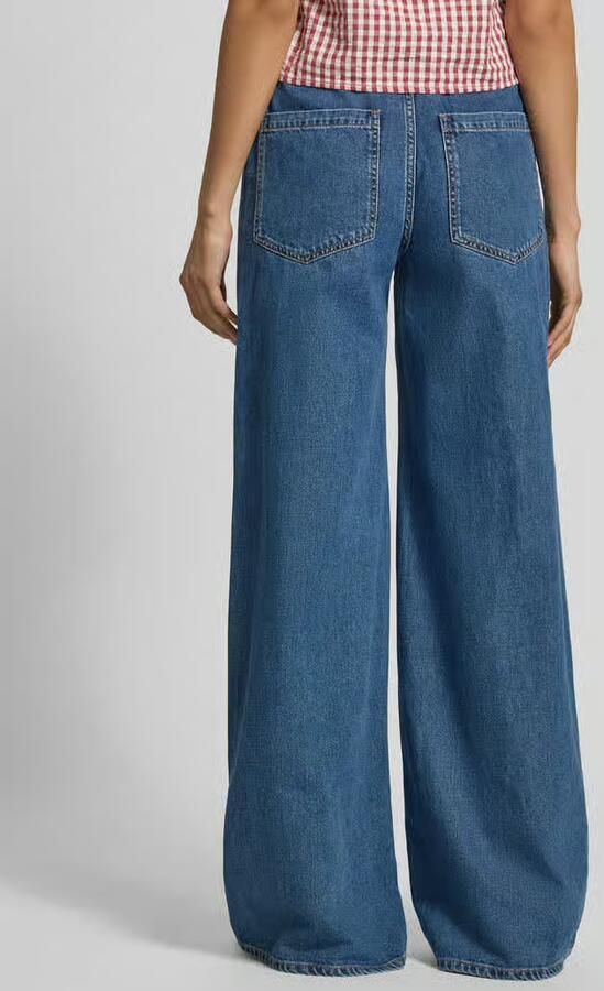 Max Mara Studio Wide leg jeans van puur katoen model 'SARONG'