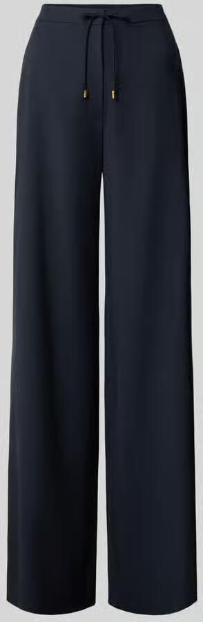 Max Mara Studio Wide leg stoffen broek van zuivere scheerwol model 'MSTCRISMA'