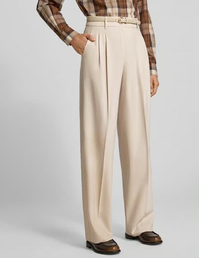 Max Mara Studio Wijde broek van scheerwolmix model 'ENTRATA' - Foto 2