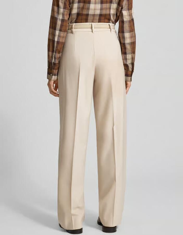 Max Mara Studio Wijde broek van scheerwolmix model 'ENTRATA'