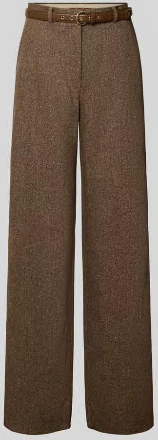 Max Mara Studio Wijdte broek inclusief smalle riem model 'GIOIA'