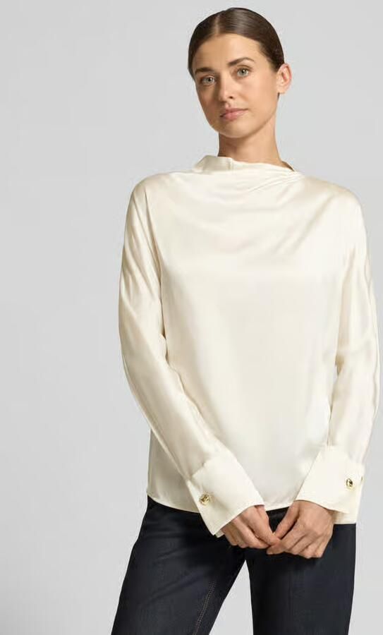 Max Mara Studio Zijden blouse met manchetknoop - Foto 2