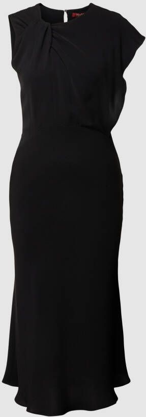 Max Mara Studio Midi-jurk met knoopdetail model 'OSCURO'