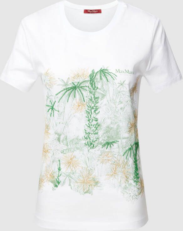 Max Mara Studio T-shirt met motiefprint model 'WIEN'