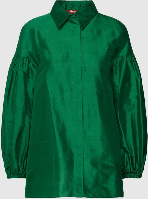 Max Mara Studio Zijden blouse met ballonmouwen model 'GHIANDA'
