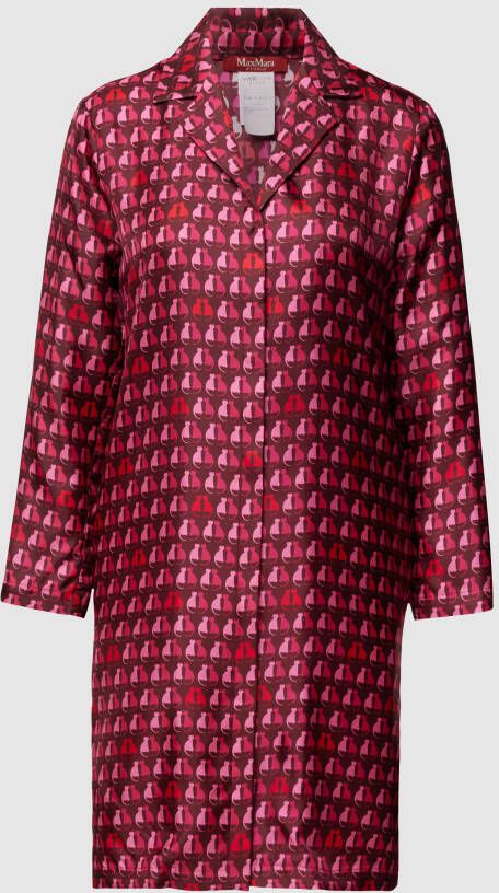 Max Mara Studio Zijden jurk met all-over motief model 'TADDEO'