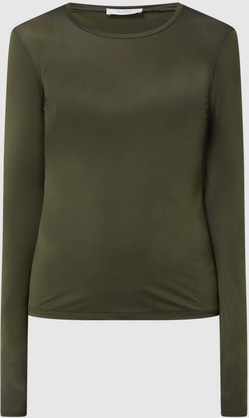 MaxMara Leisure Shirt met lange mouwen en stretch model 'Trento'