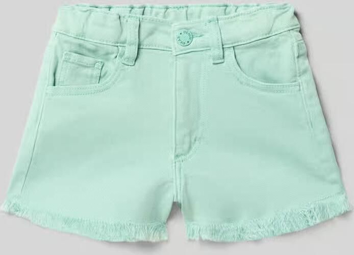 Mayoral Korte jeans in 5-pocketmodel met franjesaum - Foto 2