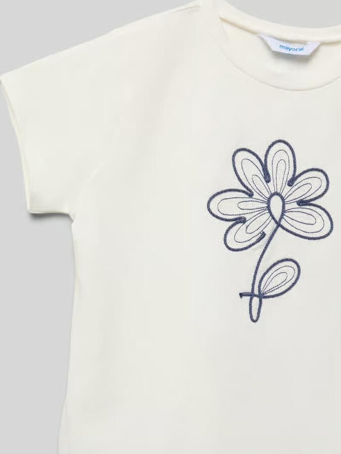 Mayoral T-shirt met bloemenstitching - Foto 2
