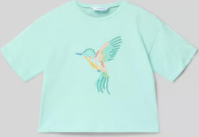 Mayoral T-shirt met motief en 1 2-mouwen