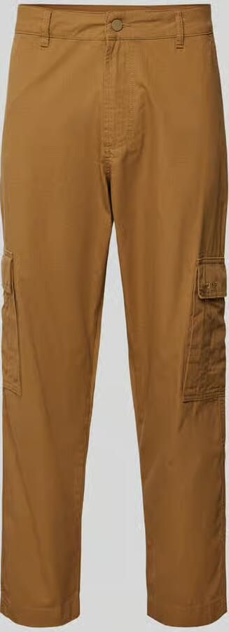 Mazine Regular fit cargobroek met labelstitching model 'Gronlin'