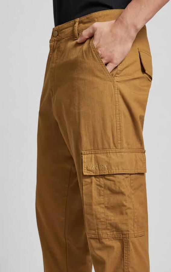 Mazine Regular fit cargobroek met labelstitching model 'Gronlin' - Foto 2