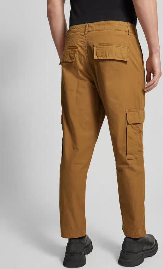 Mazine Regular fit cargobroek met labelstitching model 'Gronlin'