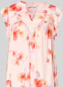 MbyM Blousetop van viscose met V-hals model 'Mirava'