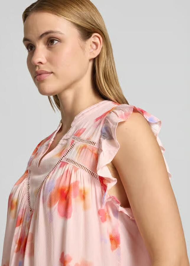 MbyM Blousetop van viscose met V-hals model 'Mirava'