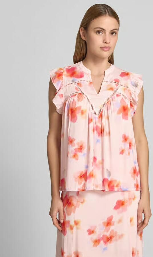 MbyM Blousetop van viscose met V-hals model 'Mirava' - Foto 3